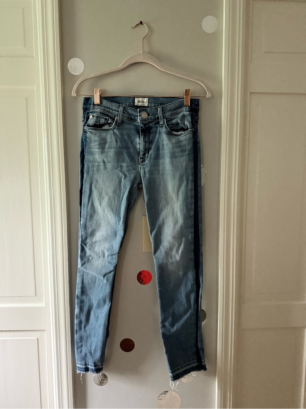 Hudson Jeans Light Blue Denim High-Rise Skinny